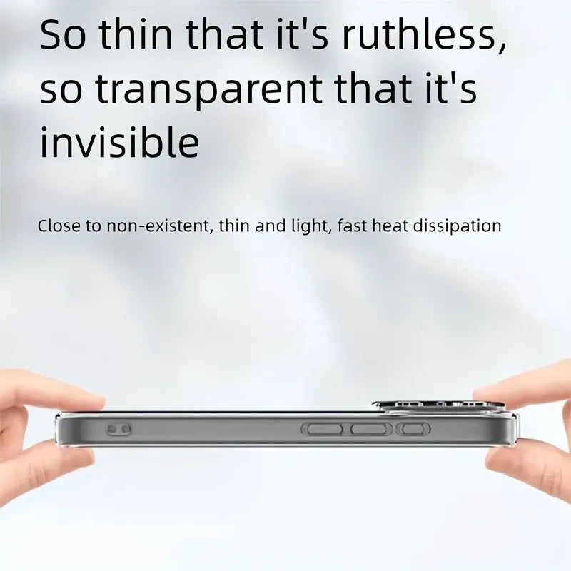 Ultra Thin Clear Phone Case For iPhone 17 16 18 Pro Max 17Pro Soft Silicone Transparent Cases For iPhone 15 14 13 Pro Max Cover