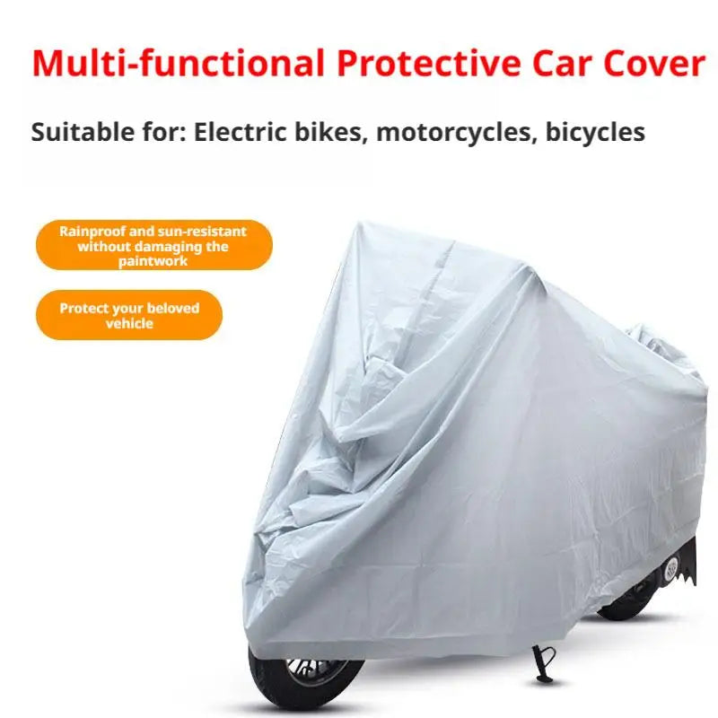 Motorcycle Protective Cover Outdoor Indoor Waterproof Sun Protection Dustroof UV Proof Bike Scooter Motorcycle Clothing Cover