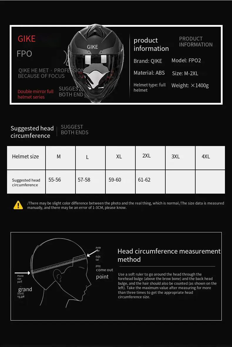 Face-lifting helmet Full-coverage motorcycle helmet Men&