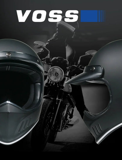 VOSS Motorcycle Helmets Full Face Casco Moto Helmets Vintage Retro Helmets Capacete De Motocicleta