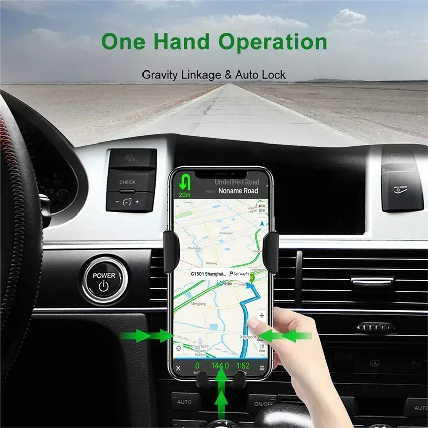 Wireless Charging Phone Car Holder Charger 15W For iPhone 15 14 13 12 11 Pro XS Max XR Fast Car Wireless Chargers