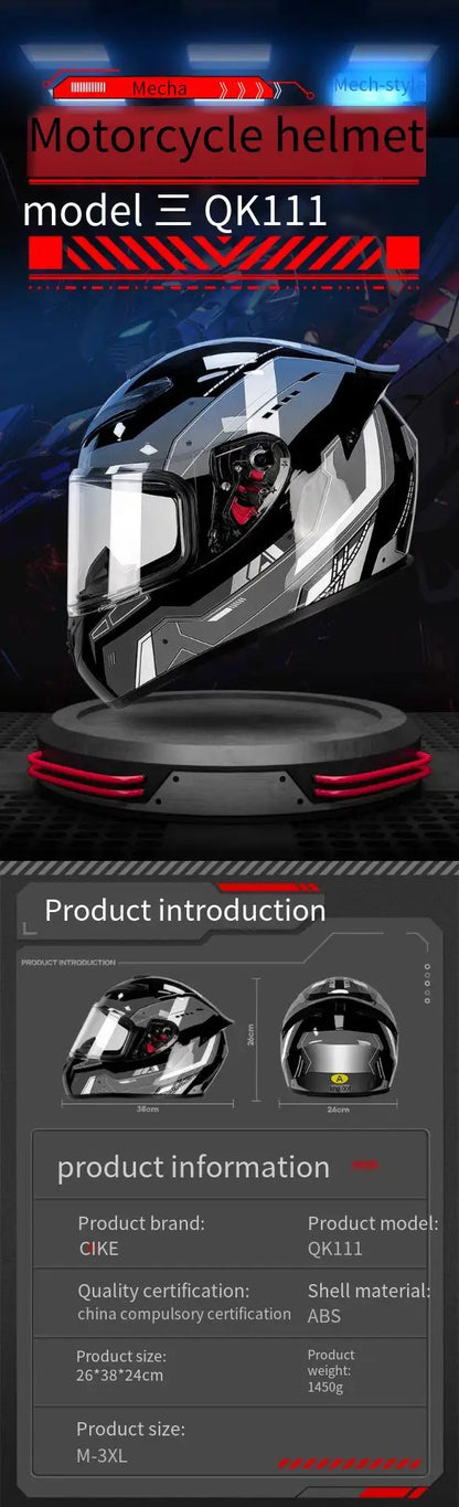 Full Face Motorcycle Helmets Latest Downhill Racing Motorbike Riding Casco Capacete De Moto DOT Approved For Men Women Kask