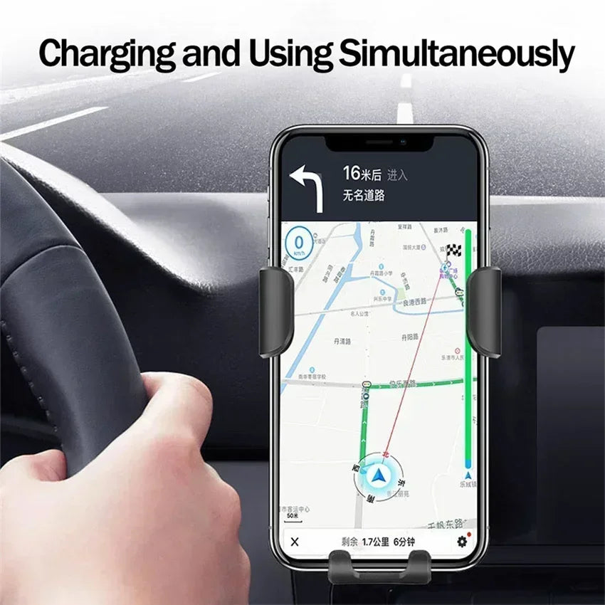 Wireless Charging Phone Car Holder Charger 15W For iPhone 15 14 13 12 11 Pro XS Max XR Fast Car Wireless Chargers