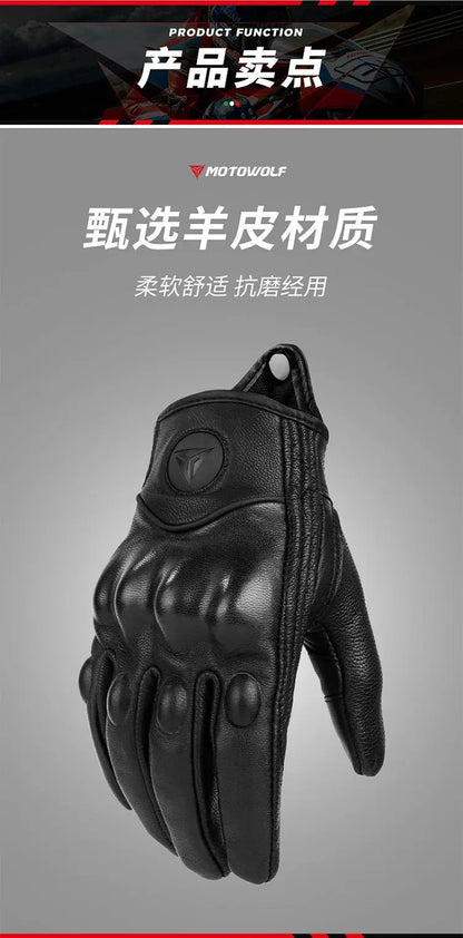 Motorcycle Gloves Waterproof Windproof Winter Warm Summer Breathable Touch Operate Guantes Moto Fist Palm Protect