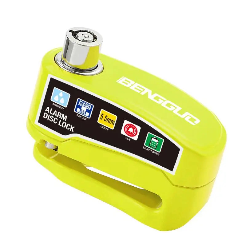 Disc Brake Lock with Motion Alarm for Motorbikes Scooters Bicycles Anti Theft Safety