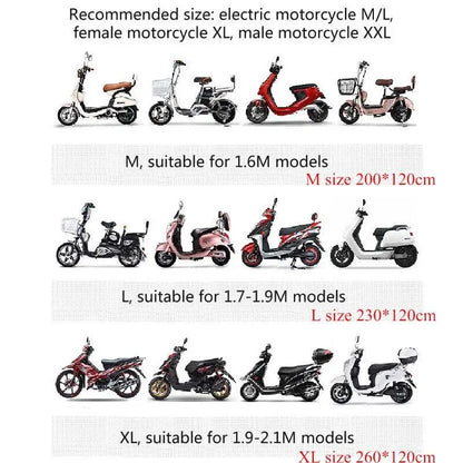 1pc Universal Motorcycle Covers Transparent Waterproof Motor Cover Bike Dust Cover