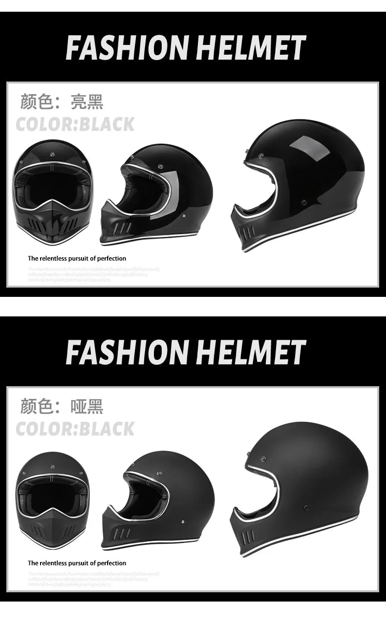 VOSS Motorcycle Helmets Full Face Casco Moto Helmets Vintage Retro Helmets Capacete De Motocicleta