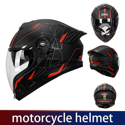 Face-lifting helmet Full-coverage motorcycle helmet Men&