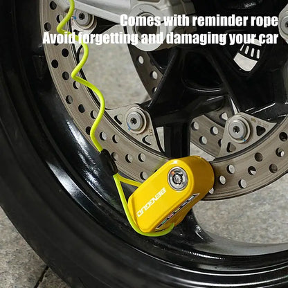 Disc Brake Lock with Motion Alarm for Motorbikes Scooters Bicycles Anti Theft Safety