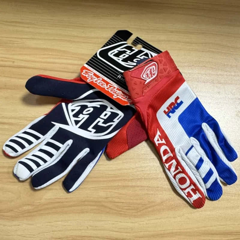 Honda off-road motorcycle gloves outdoor sports motorcycle and bicycle full finger gloves wear-resistant and breathable
