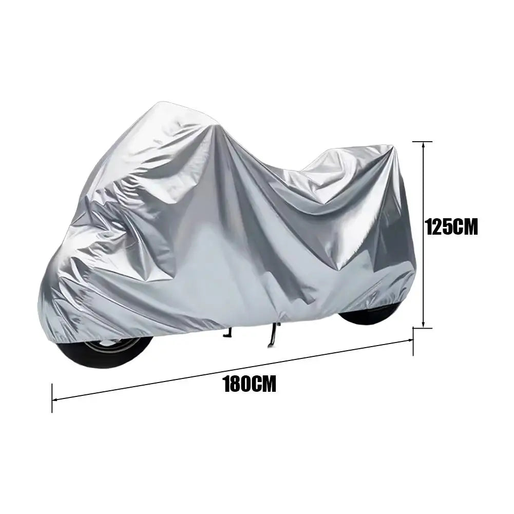 Motorcycle Cover Motor Rain Cover Waterproof Dustproof UV Protective Cover Coat Indoor Outdoor Motorbike Scooter Cover