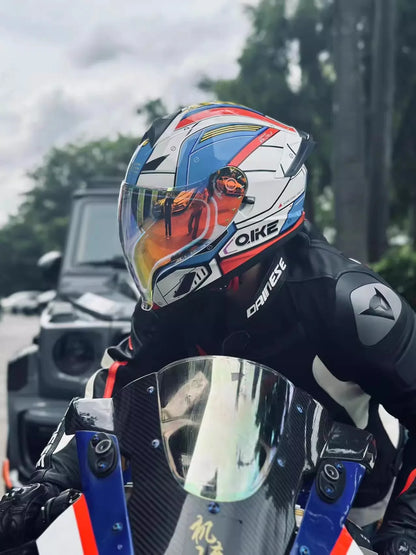Face-lifting helmet Full-coverage motorcycle helmet Men&