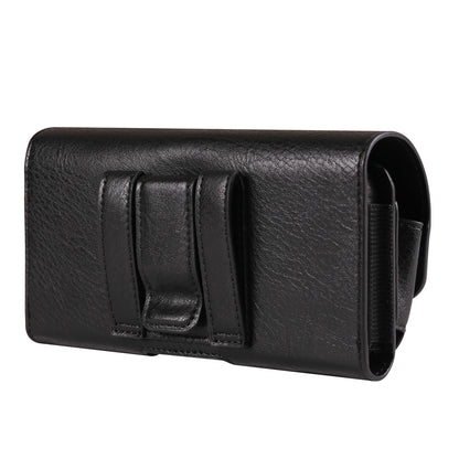 Horizontal Style Mobile Phone Wallet for Men with Card Slot Belt Decoration Magnetic Buckle Closure PU Leather Wallet for App...