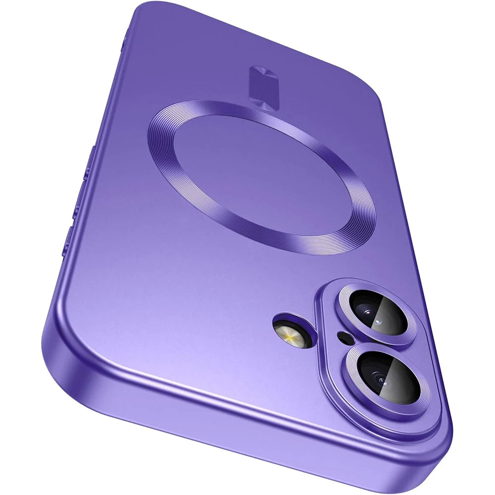 For Magsafe Magnetic Wireless Charge Phone Cases For iPhone 16 15 14 13 12 11 Pro Max Plus Case Camera Back Cover Accessories