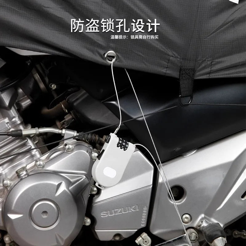 Waterproof Motorcycle half Cover Outdoor Rainproof hood For Scooter Bicycle Dustproof Protective Cover Motorcycle Accessories