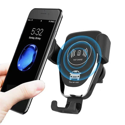 Wireless Charging Phone Car Holder Charger 15W For iPhone 15 14 13 12 11 Pro XS Max XR Fast Car Wireless Chargers