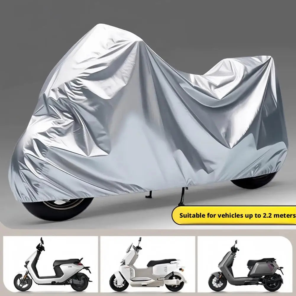 Motorcycle Cover Motor Rain Cover Waterproof Dustproof UV Protective Cover Coat Indoor Outdoor Motorbike Scooter Cover