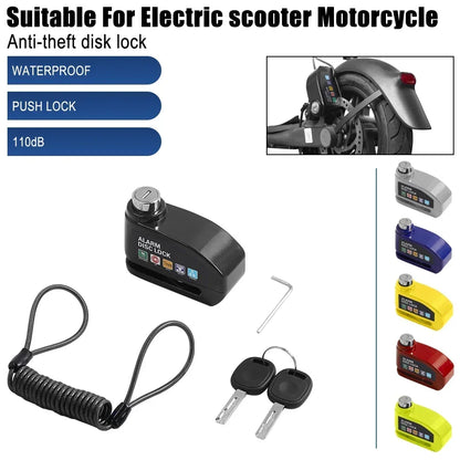 Disc Brake Alarm Lock for Xiaomi Mi5 Mi6 For Kukirin G2 G2PRO G2Max G3 G4 Scooter Security Anti-theft Wheel Disc Brake Lock