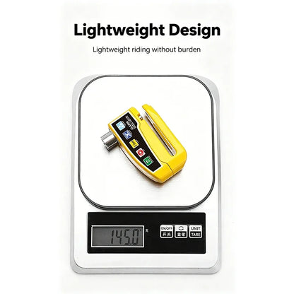 Motorcycle Alarm Lock Bike Disc Lock Warning 110DB Security Alloy Anti Theft Waterproof Brake Rotor Padlock Disc Brake Lock