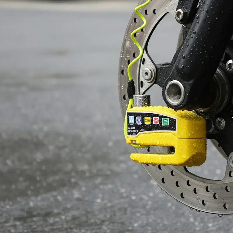 Disc Brake Lock with Motion Alarm for Motorbikes Scooters Bicycles Anti Theft Safety