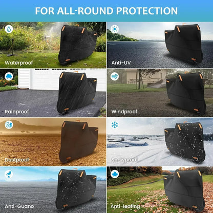 Motorcycle Cover Waterproof All Season Dustproof UV Protective Outdoor Indoor Scooter Wear-resistant Fabric Motorbike Cover