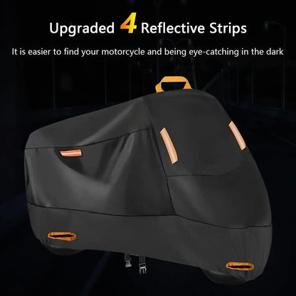 Motorcycle Cover Waterproof All Season Dustproof UV Protective Outdoor Indoor Scooter Wear-resistant Fabric Motorbike Cover