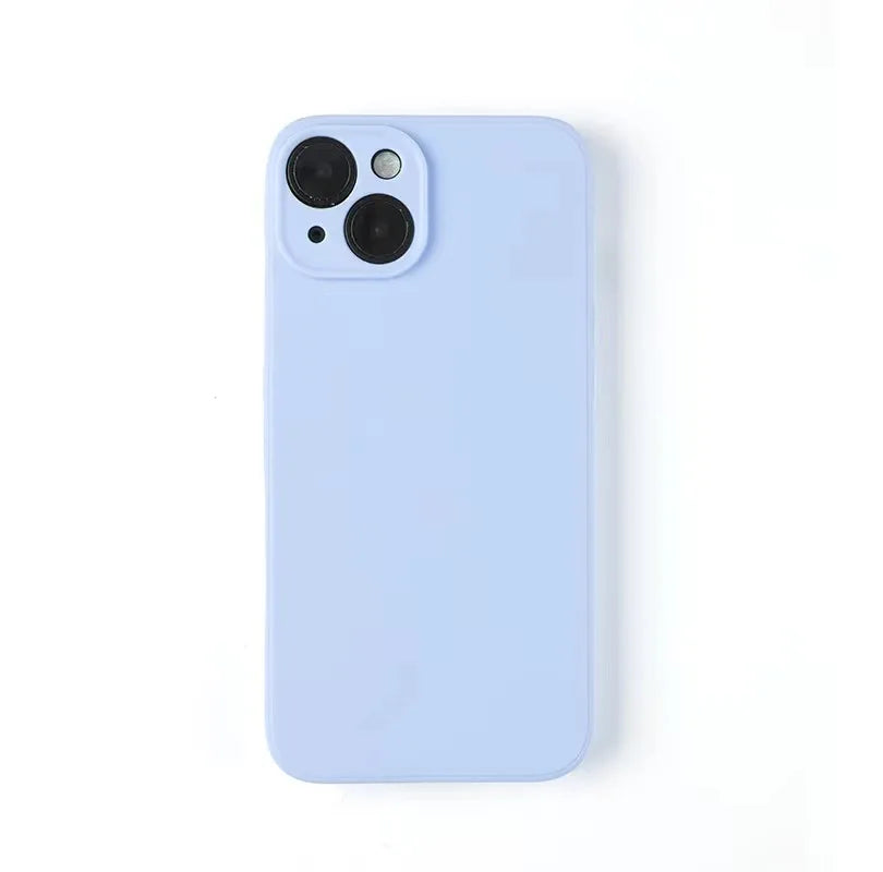 Liquid Silicone Phone Case for iphone 13 mini 14 15 Pro Max 15 Plus Candy Color Soft Back Cover Cases